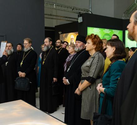 В нашем историческом парке открылась новая мультимедийная выставка «Голгофа Патриарха Тихона».